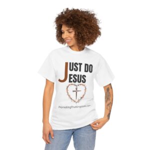 Light Unisex Heavy Cotton Tee - Just Do Jesus Inspirational Shirt